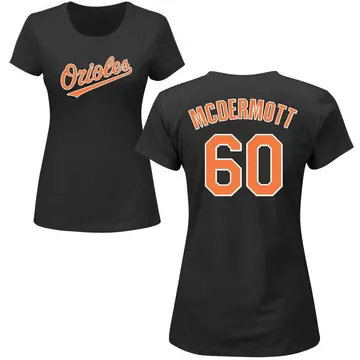 Women's Chayce McDermott Baltimore Orioles Roster Name & Number T-Shirt - Black