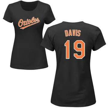 Women's Chris Davis Baltimore Orioles Roster Name & Number T-Shirt - Black