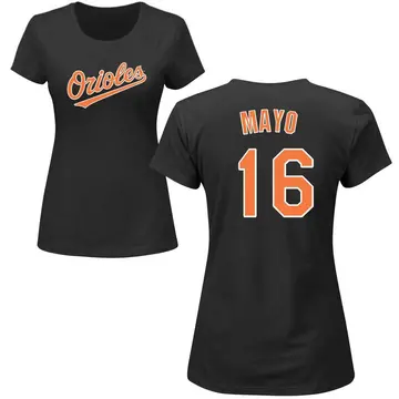 Women's Coby Mayo Baltimore Orioles Roster Name & Number T-Shirt - Black