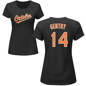 Women's Craig Gentry Baltimore Orioles Roster Name & Number T-Shirt - Black