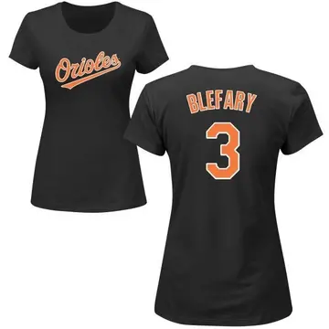 Women's Curt Blefary Baltimore Orioles Roster Name & Number T-Shirt - Black