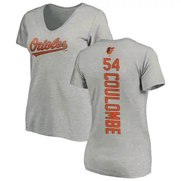 Women's Danny Coulombe Baltimore Orioles Backer Slim Fit T-Shirt - Ash