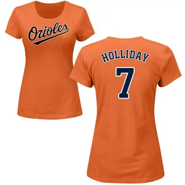 Women's Jackson Holliday Baltimore Orioles Roster Name & Number T-Shirt - Orange