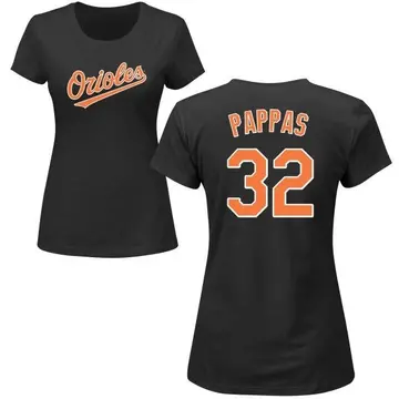 Women's Milt Pappas Baltimore Orioles Roster Name & Number T-Shirt - Black