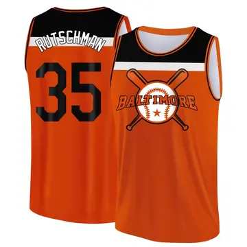 Youth Adley Rutschman Baltimore Orioles Orange/Black Baseball Legend Tank Top