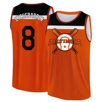 Youth Andy Etchebarren Baltimore Orioles Orange/Black Baseball Legend Tank Top