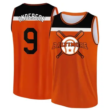 Youth Brady Anderson Baltimore Orioles Orange/Black Baseball Legend Tank Top