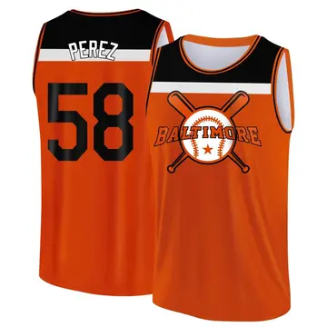 Youth Cionel Perez Baltimore Orioles Orange/Black Baseball Legend Tank Top