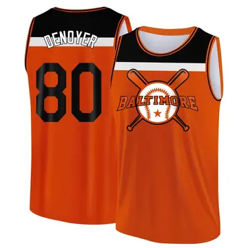 Youth Noah Denoyer Baltimore Orioles Orange/Black Baseball Legend Tank Top