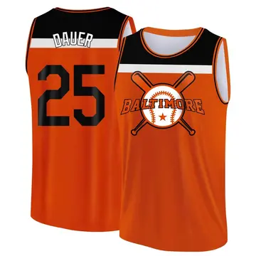 Youth Rich Dauer Baltimore Orioles Orange/Black Baseball Legend Tank Top