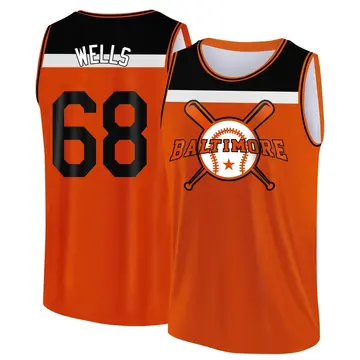 Youth Tyler Wells Baltimore Orioles Orange/Black Baseball Legend Tank Top